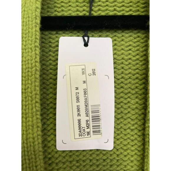 Missoni $795 Green Knit Geometric Long Length Cardigan Sweater Medium NWT - Picture 8 of 9